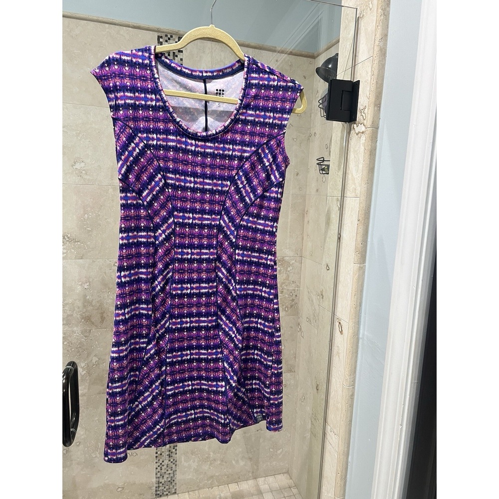 Title Nine Espionage Dress Womens S Pink Blue Tie Dye  Athletic